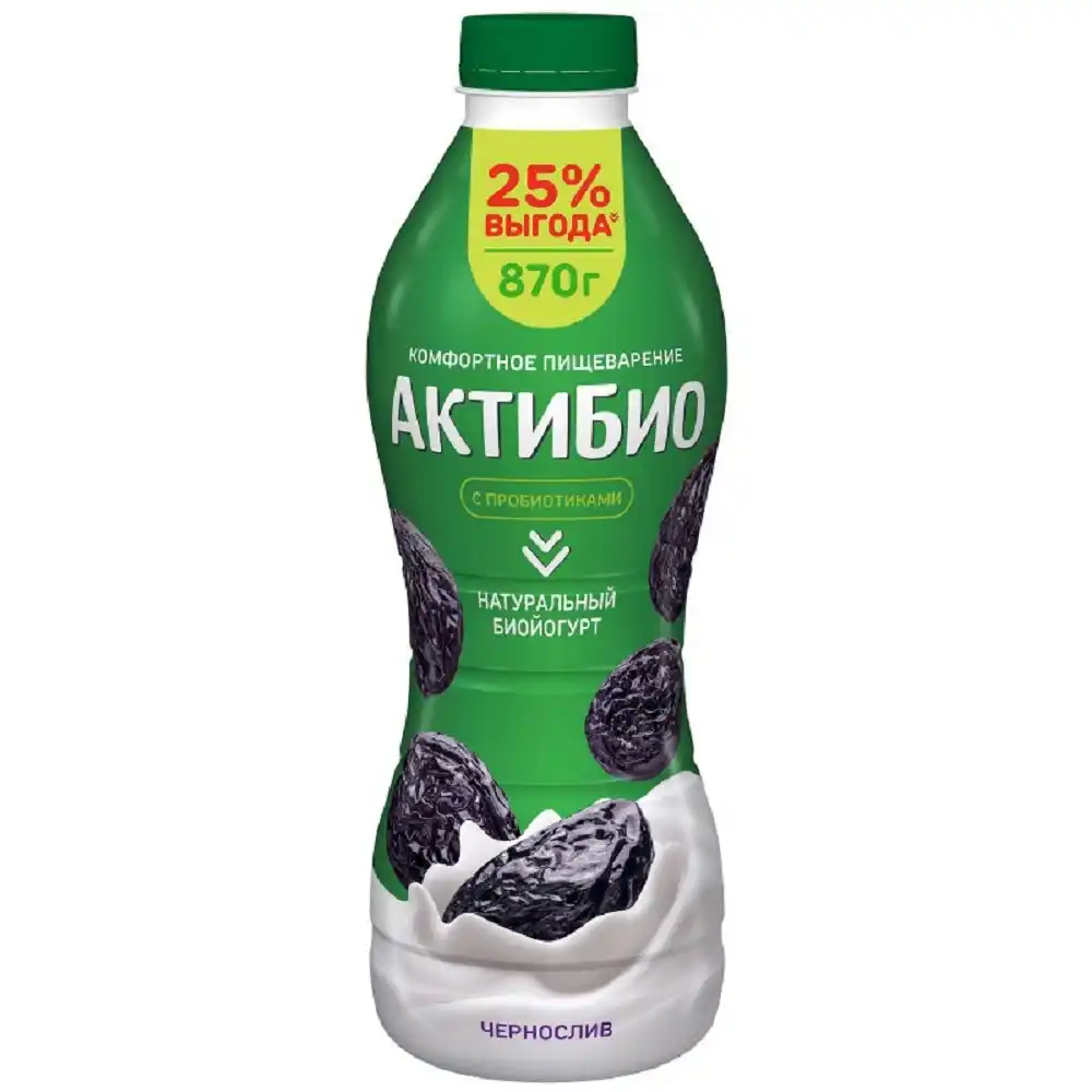 Биойогурт АктиБио Чернослив