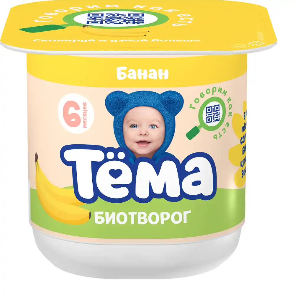 Биотворог Тема Банан