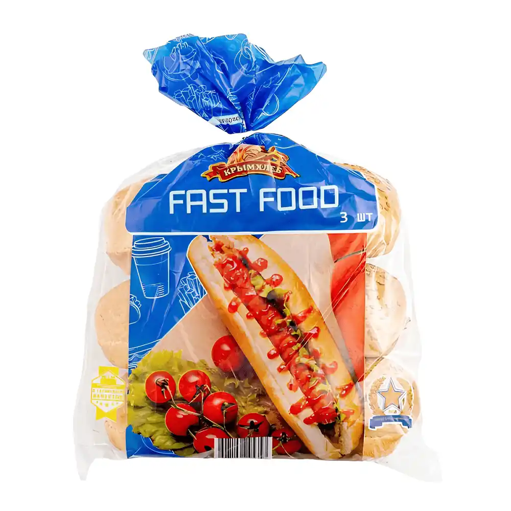 Булочка Крымхлеб Фаст-фуд