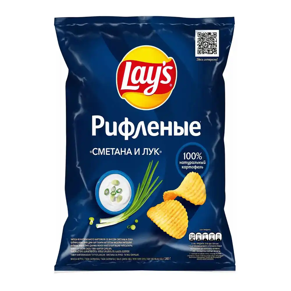 Чипсы Lay's рифленые