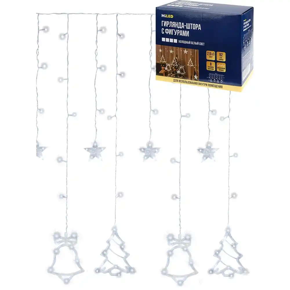 Гирлянда-штора *1м MILED