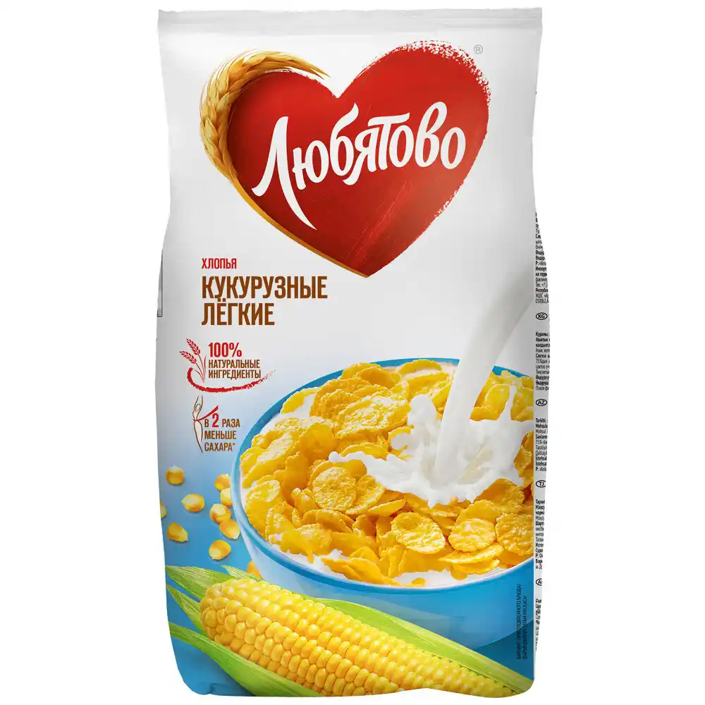 Хлопья Любятово кукурузные