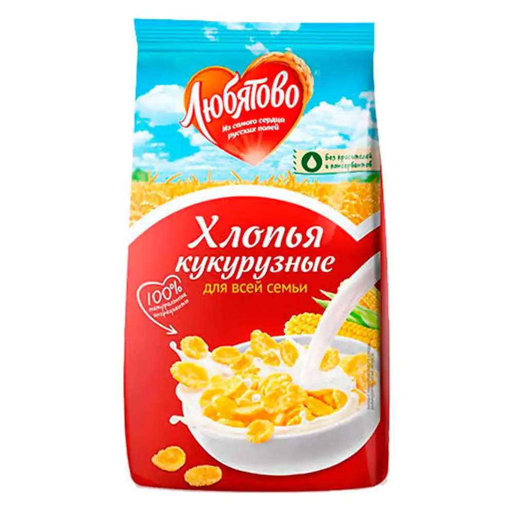 Хлопья Любятово кукурузные