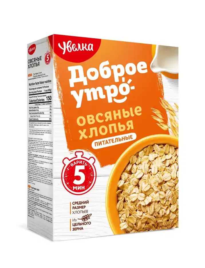 Хлопья Увелка овсяные