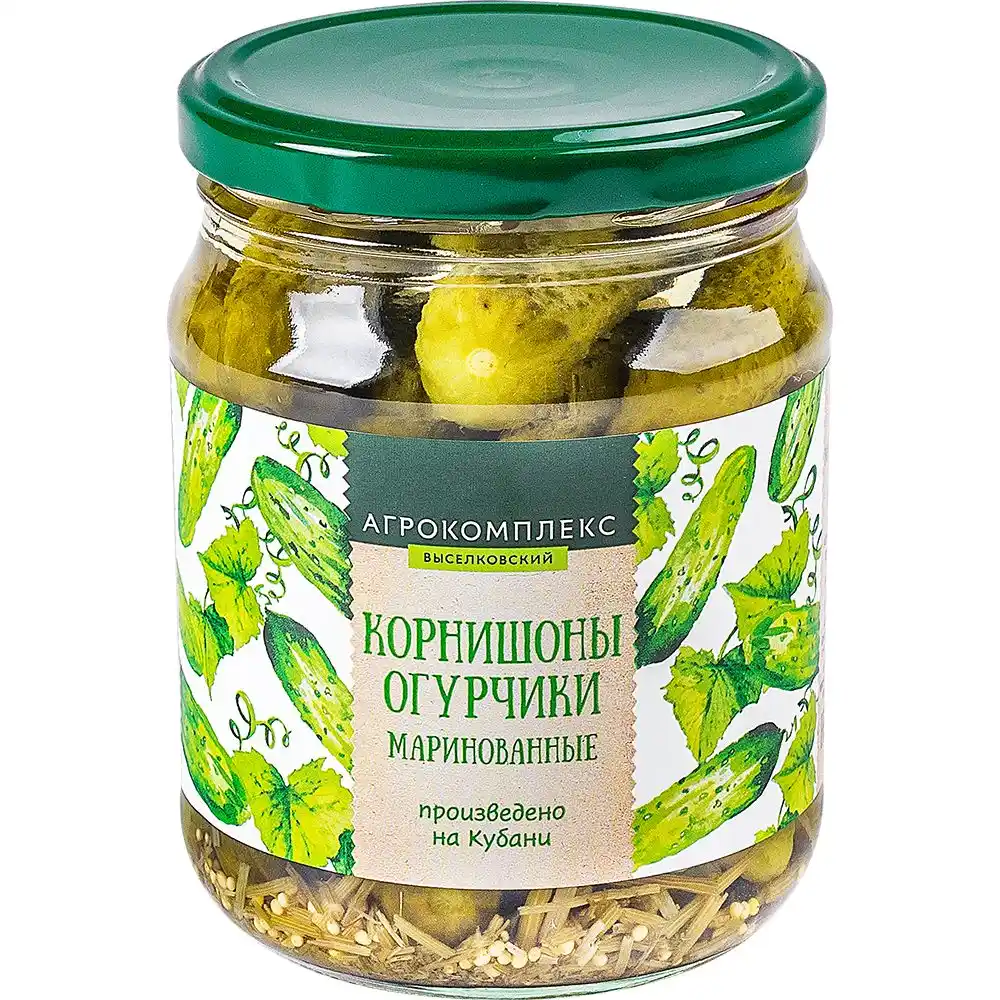 Корнишоны Агрокомплекс маринованные