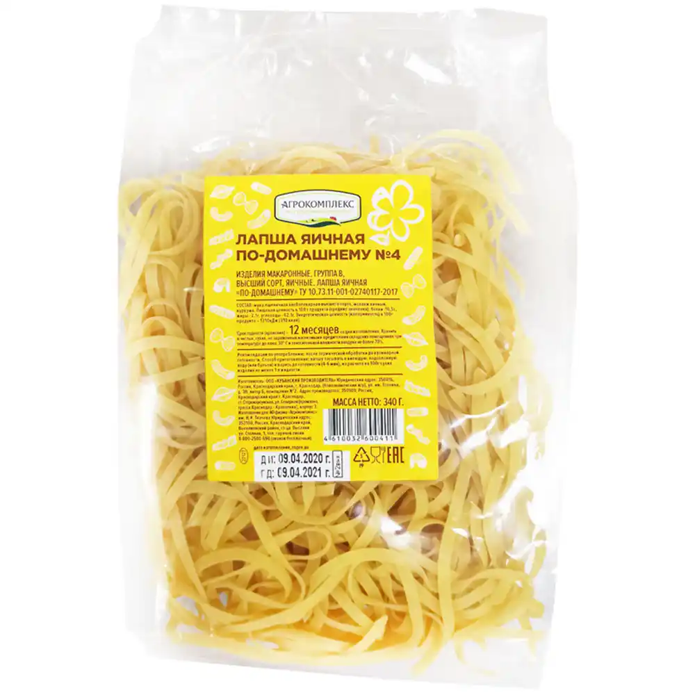 Лапша Агрокомплекс яичная