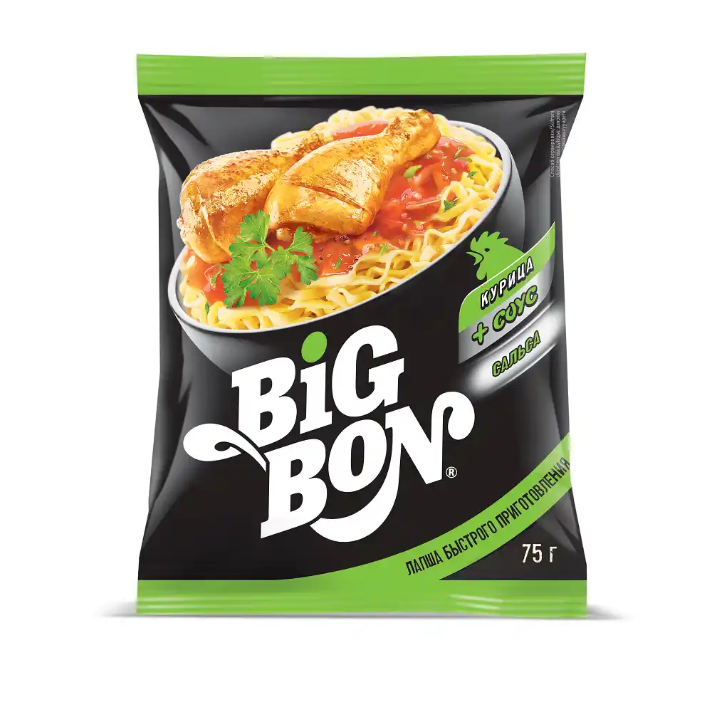 Лапша BigBon курица+соус