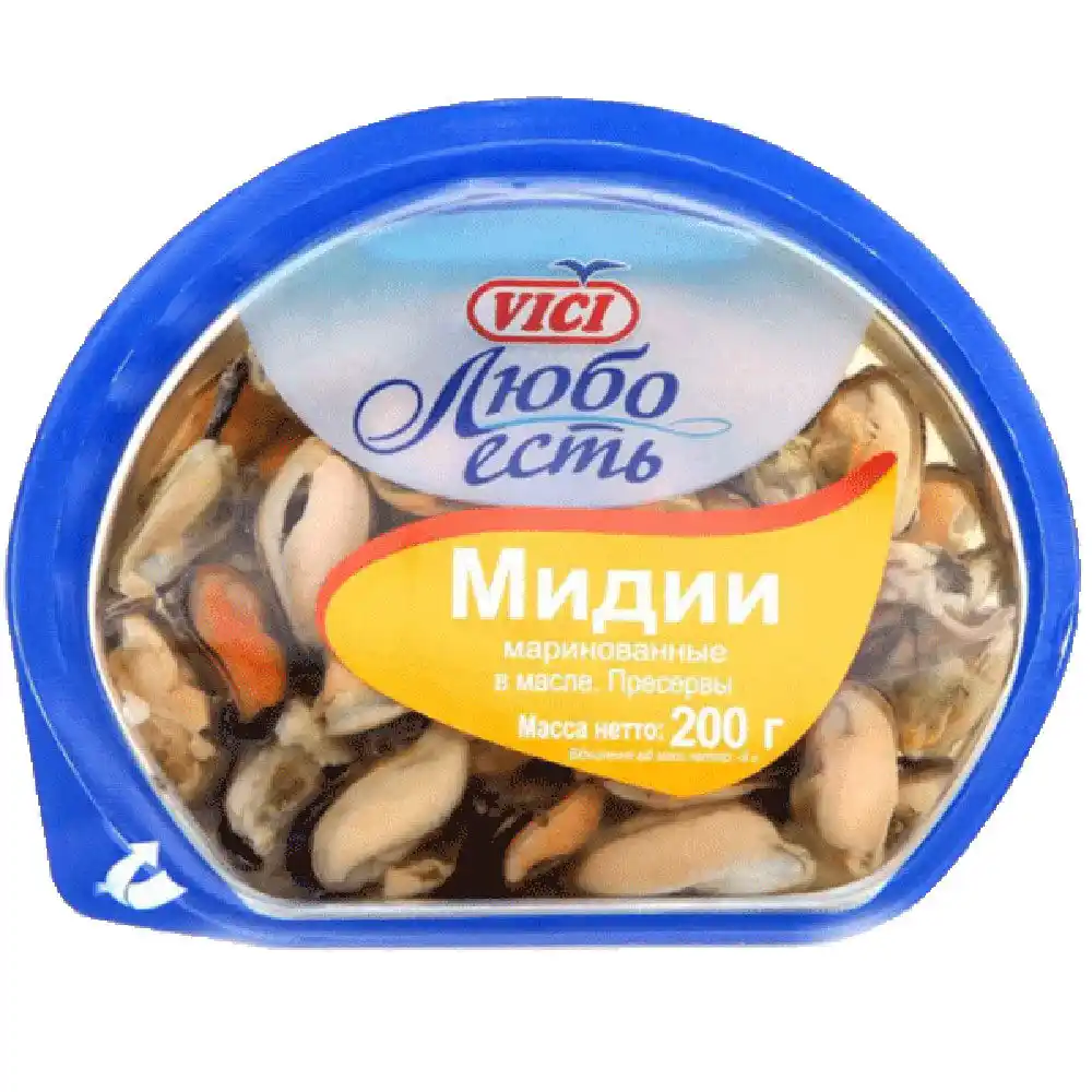 Мидии маринованные Любо