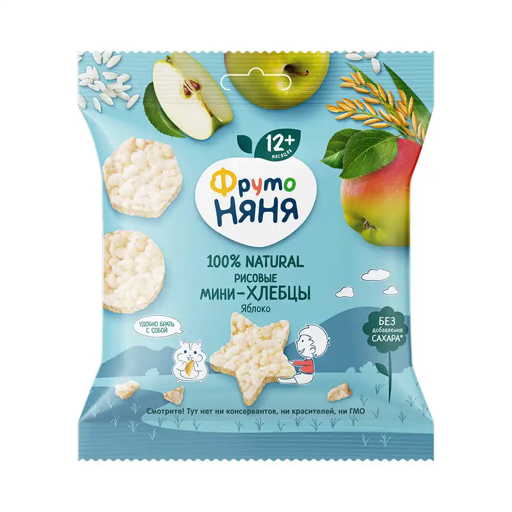 Мини-хлебцы рисовые ФрутоНяня