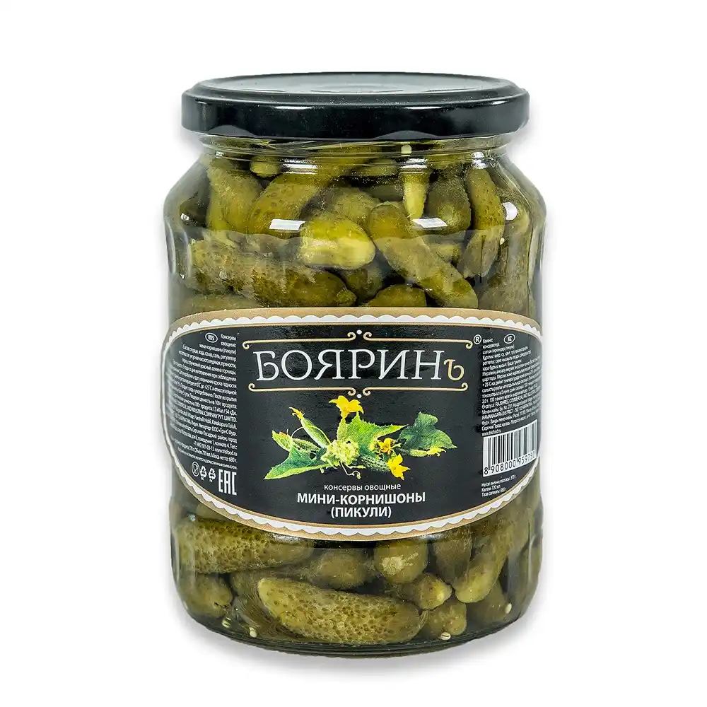 Мини-корнишоны Бояринъ Пикули