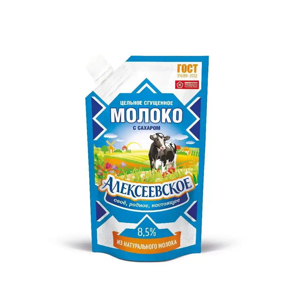 Молоко сгущенное Алексеевское
