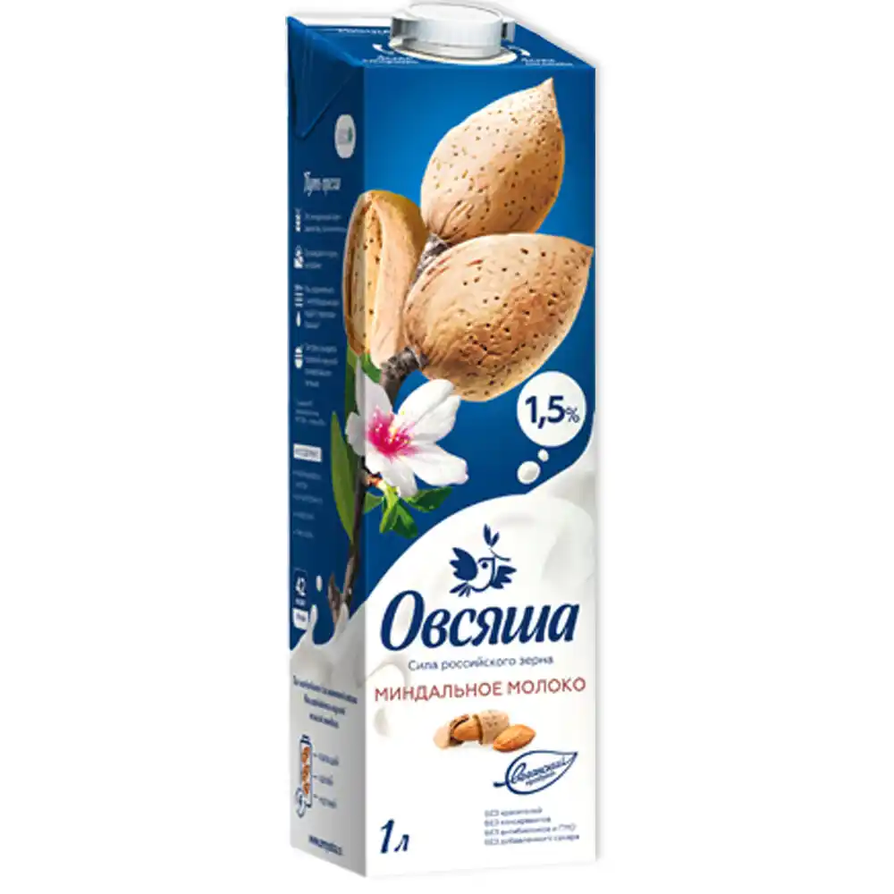 Напиток Овсяша миндальный