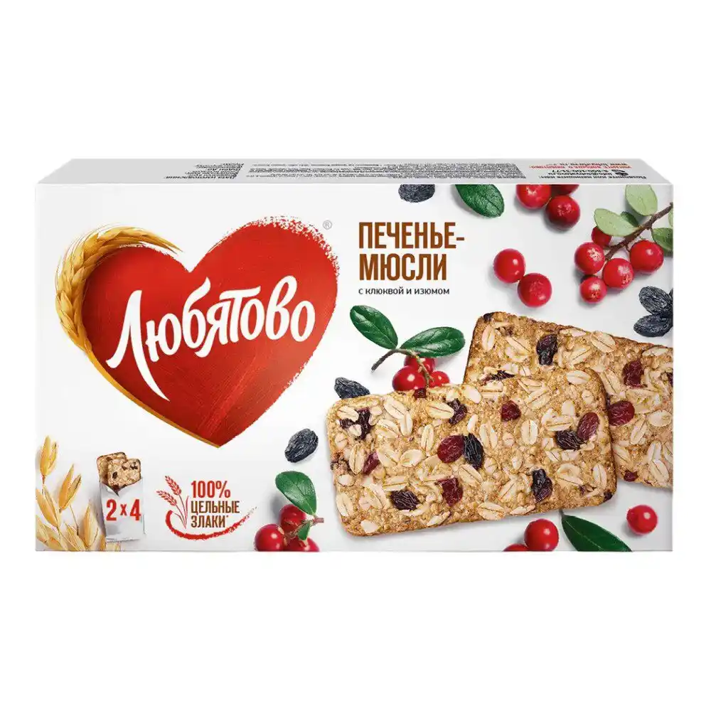 Печенье Любятово злаковое
