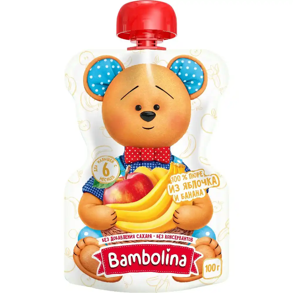 Пюре Bambolina Яблоко-Банан