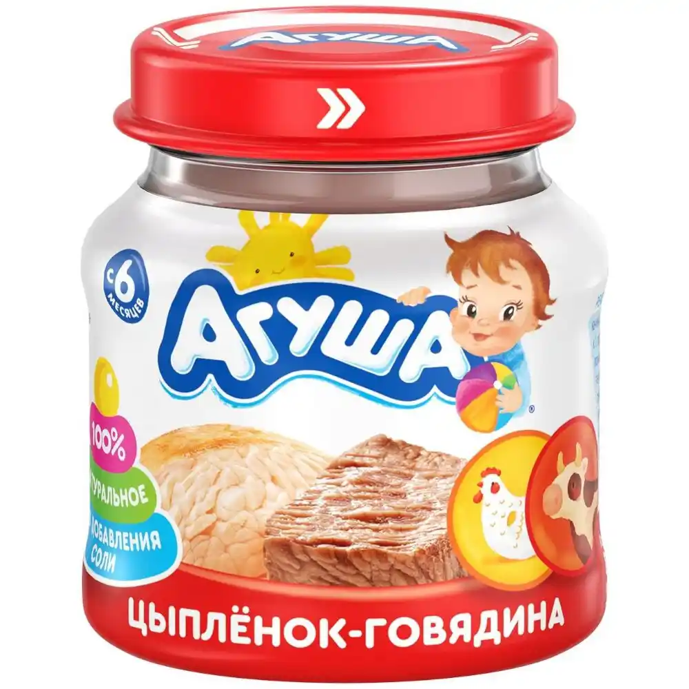 Пюре Агуша Цыпленок-Говядина