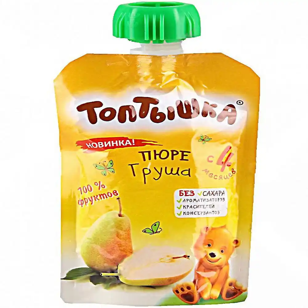Пюре Топтышка грушевое
