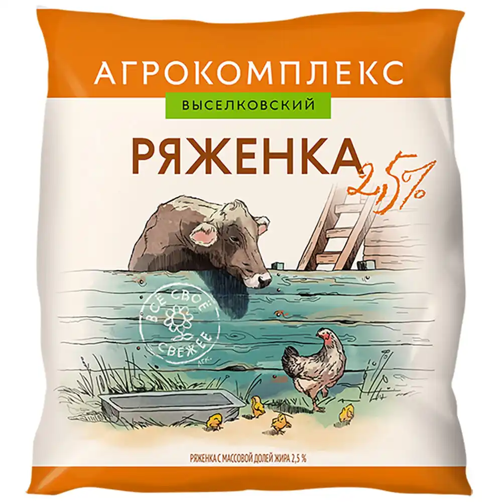 Ряженка Агрокомплекс %