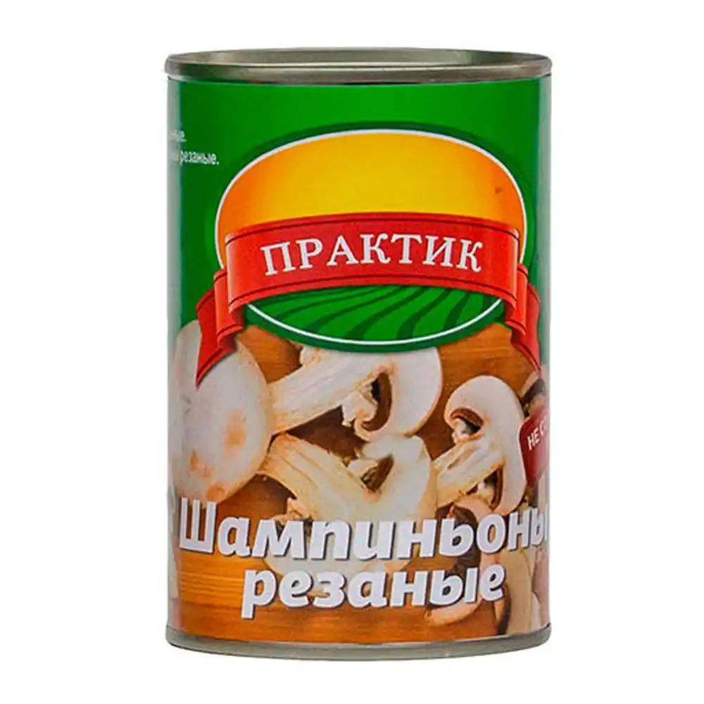 Шампиньоны Практик резаные,