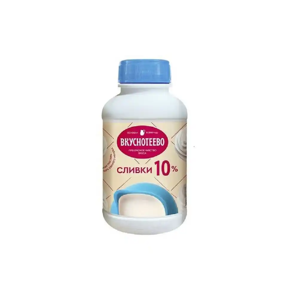 Сливки Вкуснотеево ультрапастеризованные
