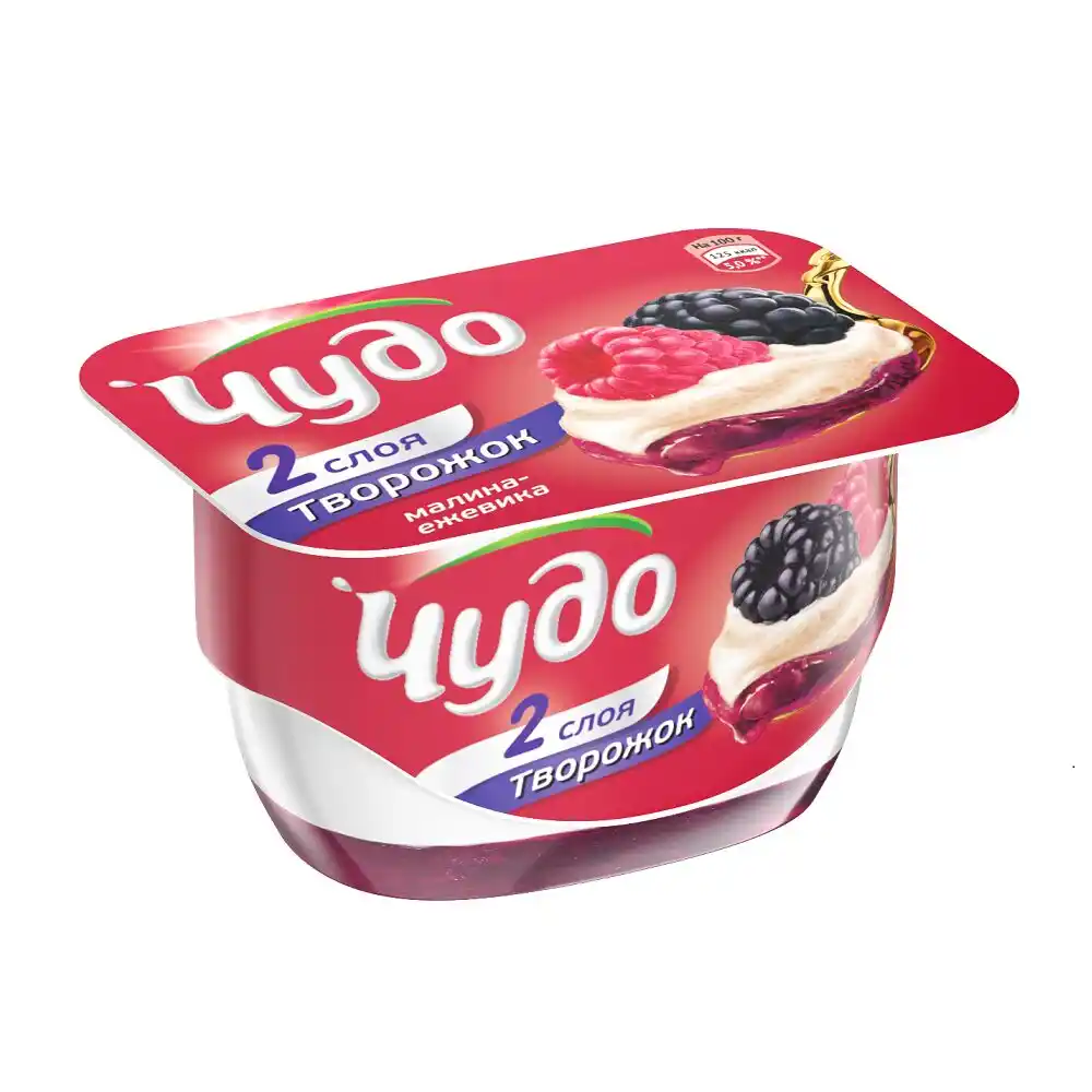 Творожок Чудо малина-ежевика