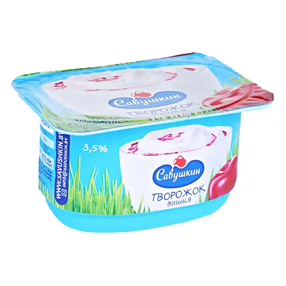 Творожок Савушкин вишня