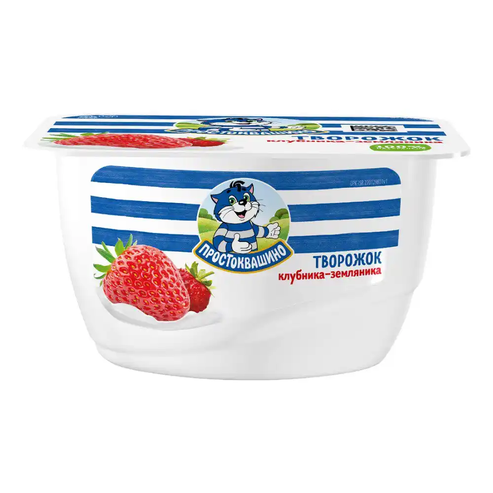 Творожок Простоквашино Клубника