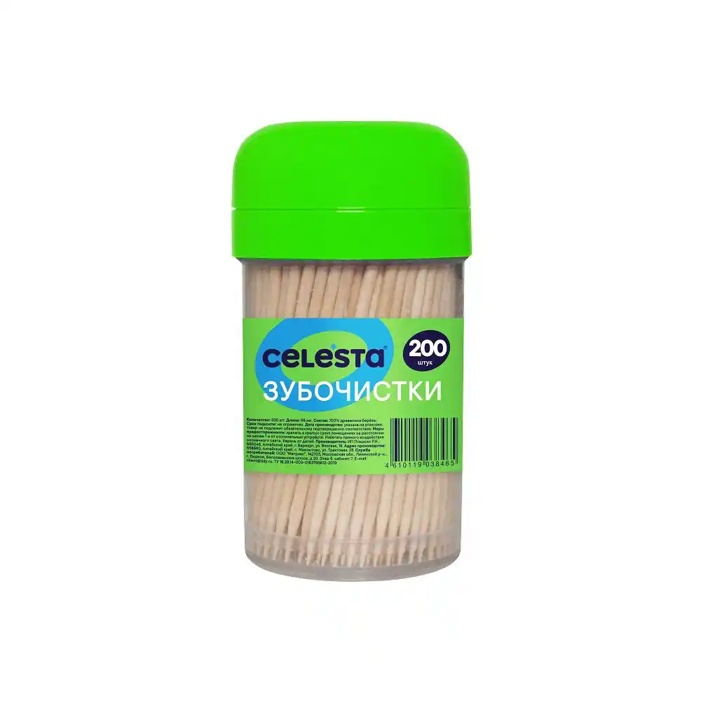 Зубочистки Сelesta деревянные
